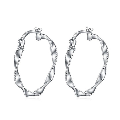 Hypoallergenic Earrings: Endless Hoop Twist-Jewearrings