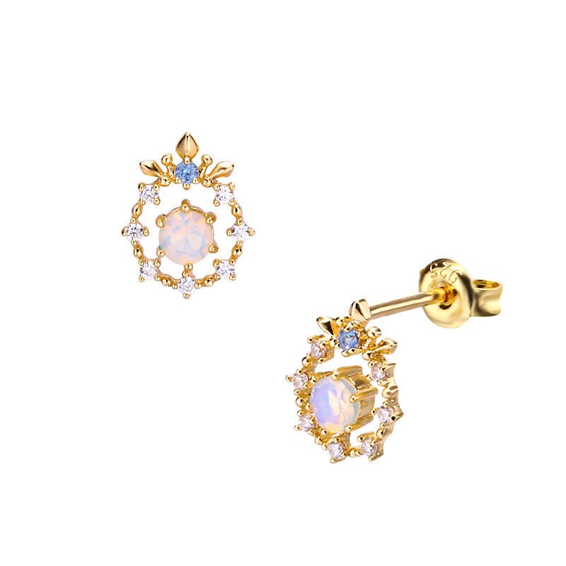 Hypoallergenic Earrings - Gemstone Zircon Studs-Jewearrings