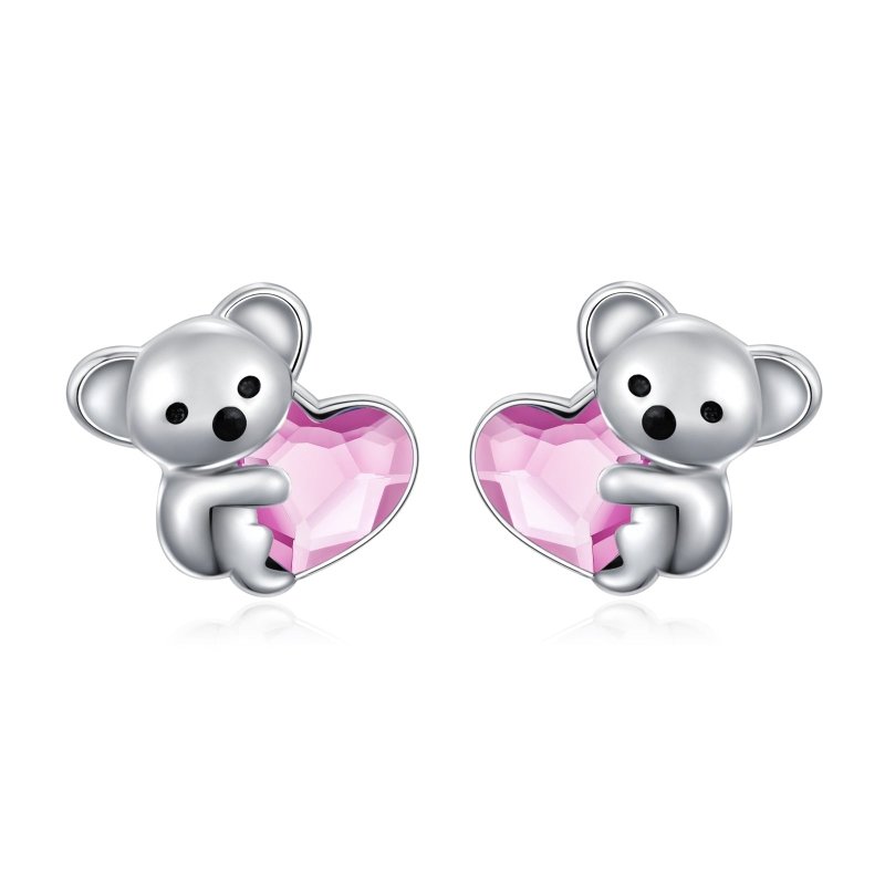 Hypoallergenic Earrings Koala Bear Earrings-Jewearrings