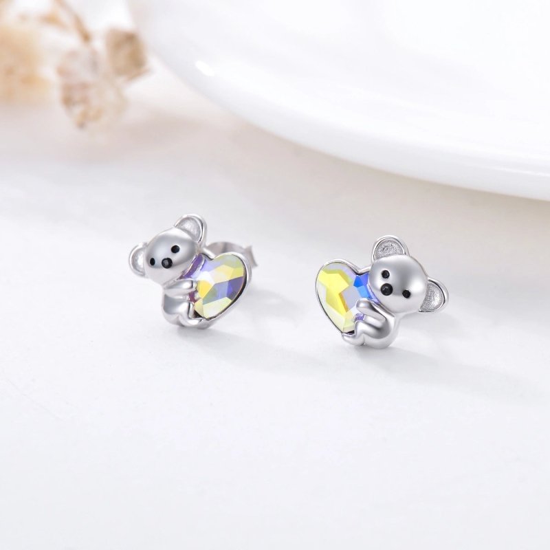 Hypoallergenic Earrings Koala Bear Earrings-Jewearrings