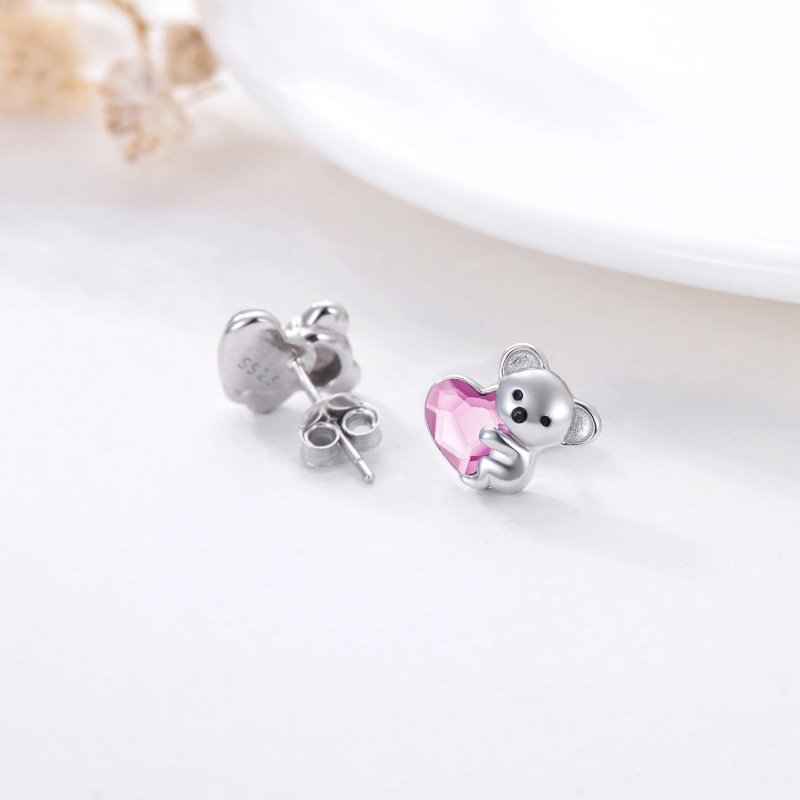 Hypoallergenic Earrings Koala Bear Earrings-Jewearrings