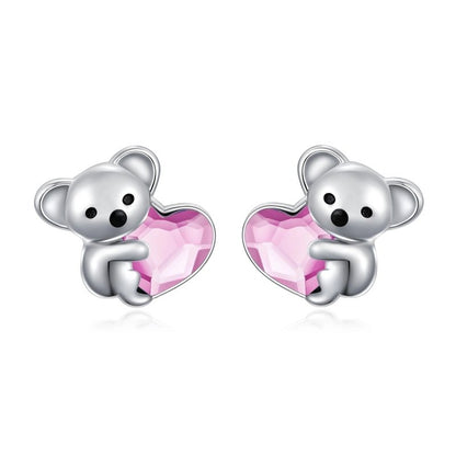 Hypoallergenic Earrings Koala Bear Earrings-Jewearrings