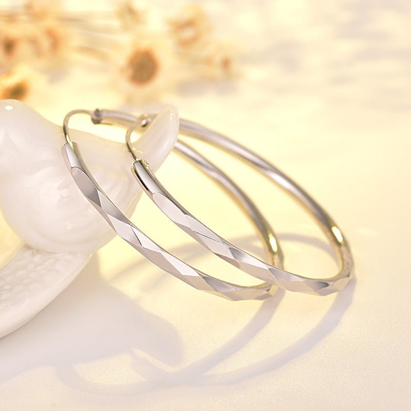 Hypoallergenic Earrings - Large Hoop Earrings-Jewearrings