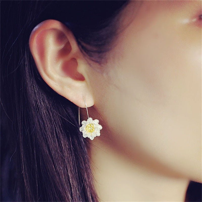 Hypoallergenic Earrings - Lotus Earrings-Jewearrings