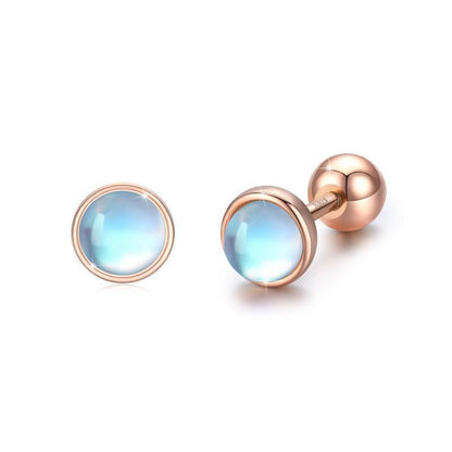 Hypoallergenic Earrings: Moonstone Tragus-Jewearrings