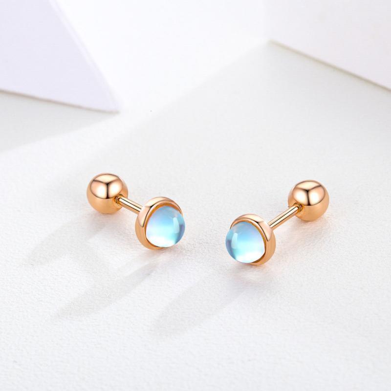 Hypoallergenic Earrings: Moonstone Tragus-Jewearrings