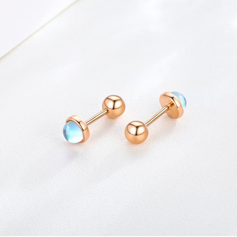 Hypoallergenic Earrings: Moonstone Tragus-Jewearrings