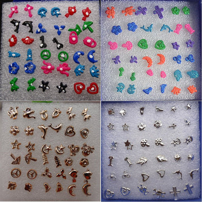 Hypoallergenic Earrings Multi-Pattern Studs-Jewearrings