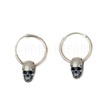 Hypoallergenic Earrings - Retro Skull Earrings-Jewearrings