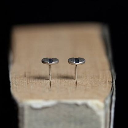 Hypoallergenic Earrings - Silver Screw Simple-Jewearrings