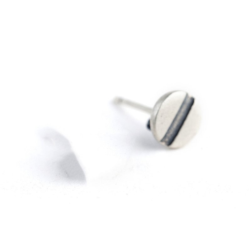 Hypoallergenic Earrings - Silver Screw Simple-Jewearrings