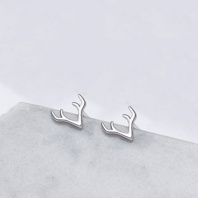 Hypoallergenic Earrings - Silver Star Earrings-Jewearrings