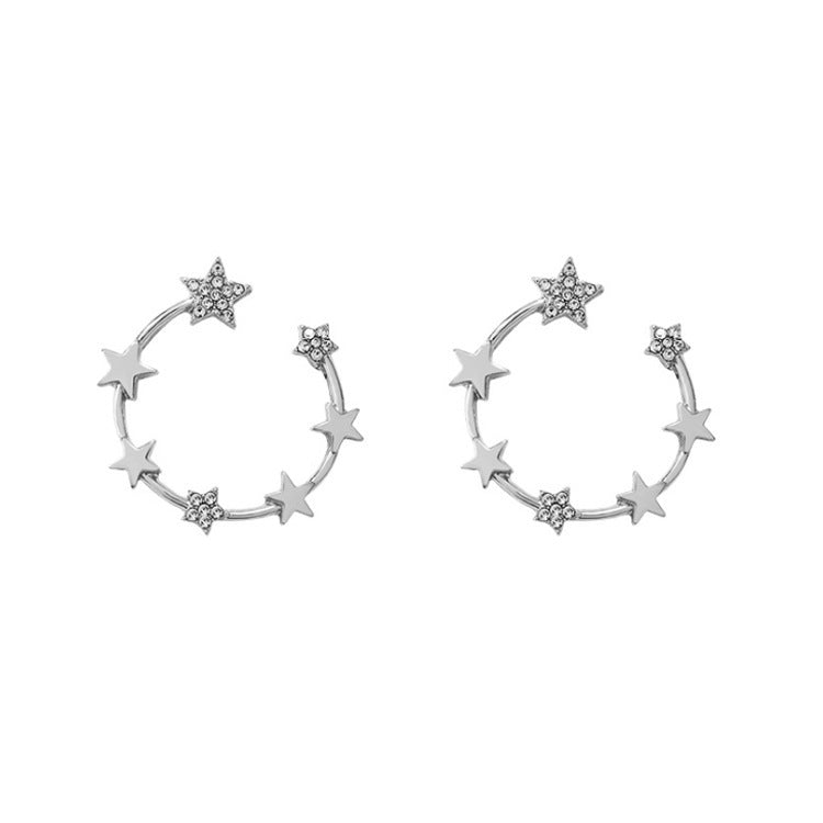 Hypoallergenic Earrings - Star Moon Earrings-Jewearrings