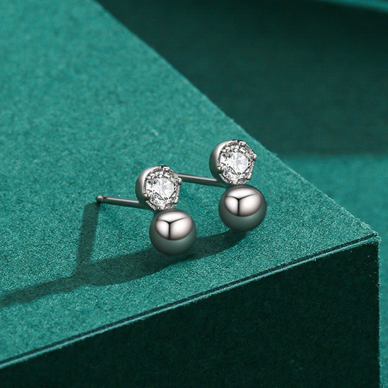 Hypoallergenic Earrings - Sterling Silver Diamond-Jewearrings