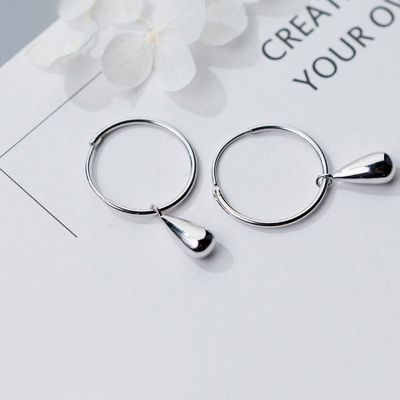 Hypoallergenic Earrings Sterling Silver Drop Earrings-Jewearrings