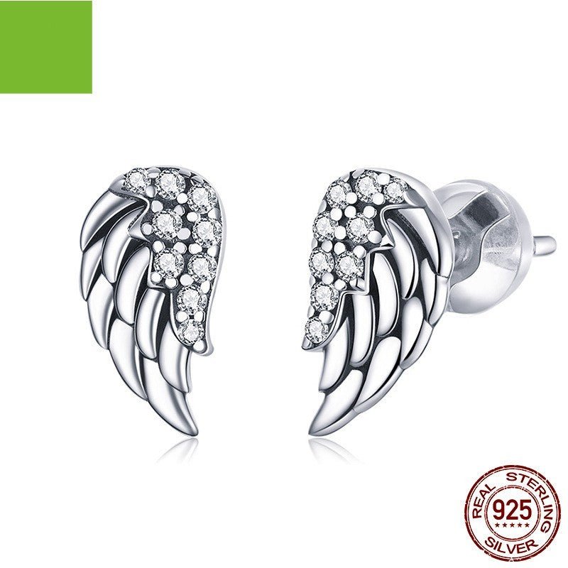 Hypoallergenic Earrings - Sterling Silver Wings-Jewearrings