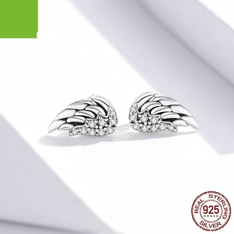 Hypoallergenic Earrings - Sterling Silver Wings-Jewearrings