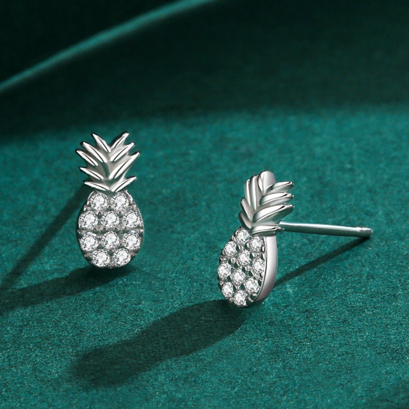 Hypoallergenic Earrings - Sweet Pineapple Studs-Jewearrings