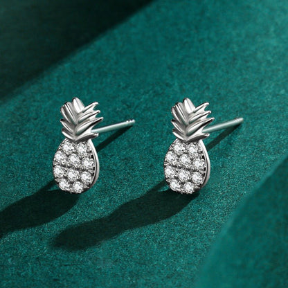 Hypoallergenic Earrings - Sweet Pineapple Studs-Jewearrings