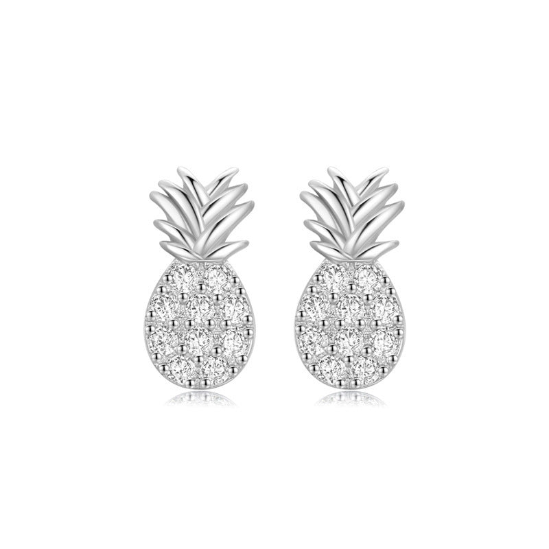 Hypoallergenic Earrings - Sweet Pineapple Studs-Jewearrings