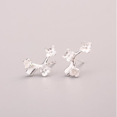 Hypoallergenic Earrings Sweet Silver Studs-Jewearrings