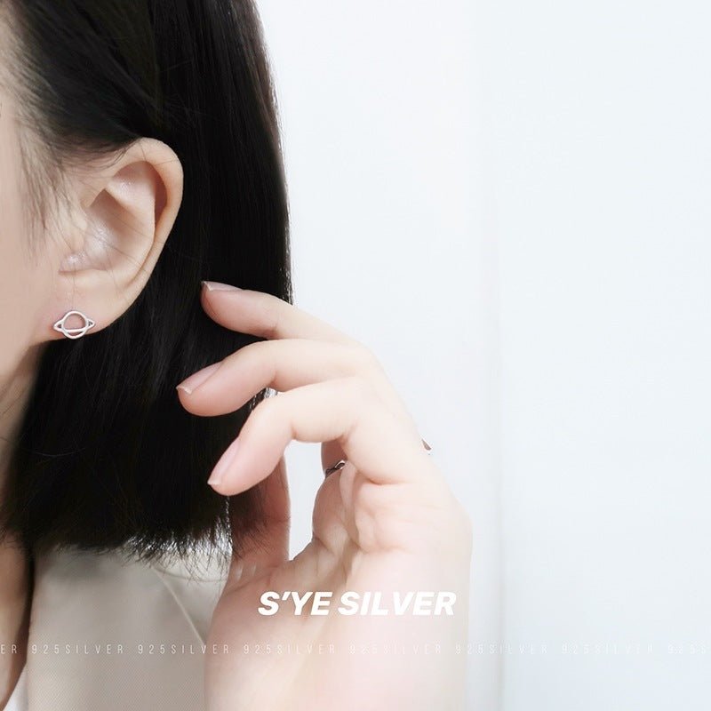 Hypoallergenic Earrings: Universe Silver-Jewearrings