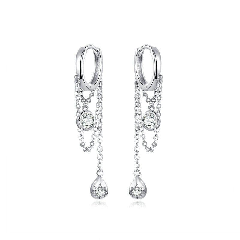 Hypoallergenic Earrings White Gold Plated-Jewearrings