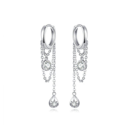 Hypoallergenic Earrings White Gold Plated-Jewearrings