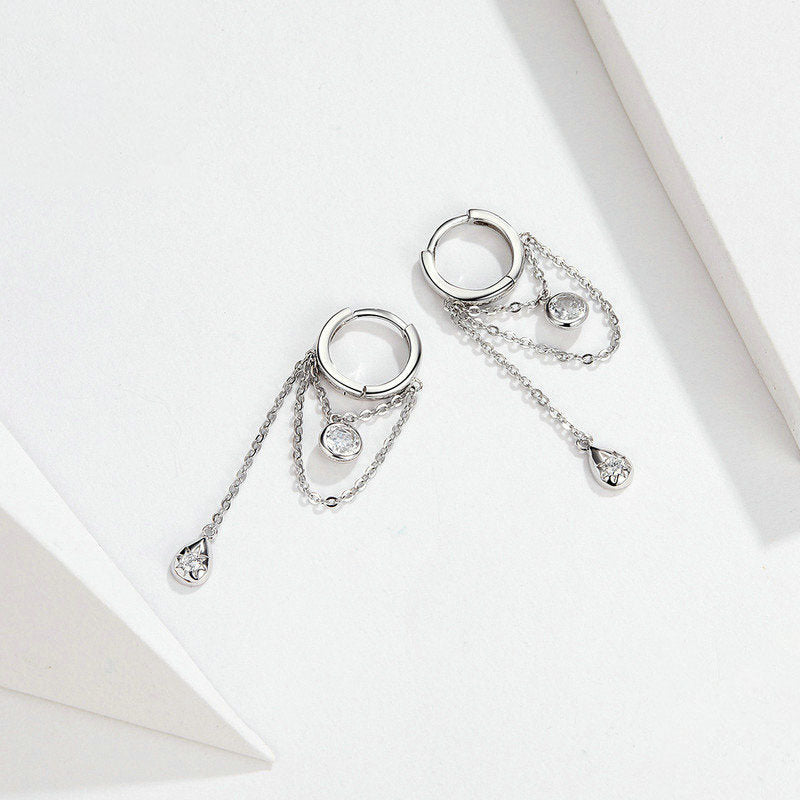 Hypoallergenic Earrings White Gold Plated-Jewearrings