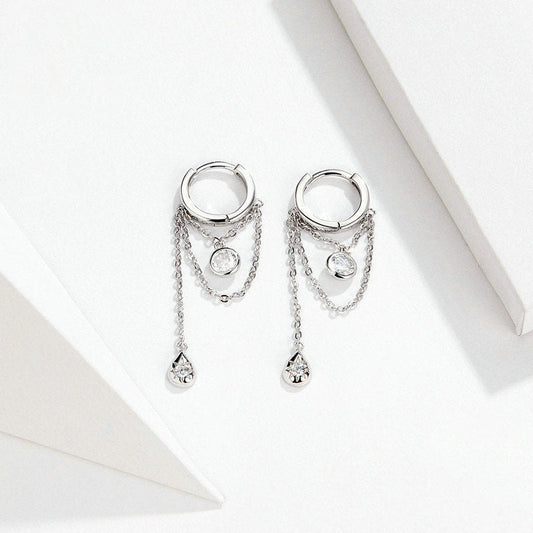 Hypoallergenic Earrings White Gold Plated-Jewearrings