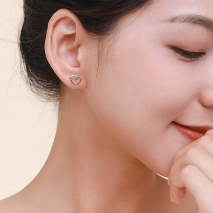 Hypoallergenic S925 Exquisite Hollow Love Earrings-Jewearrings