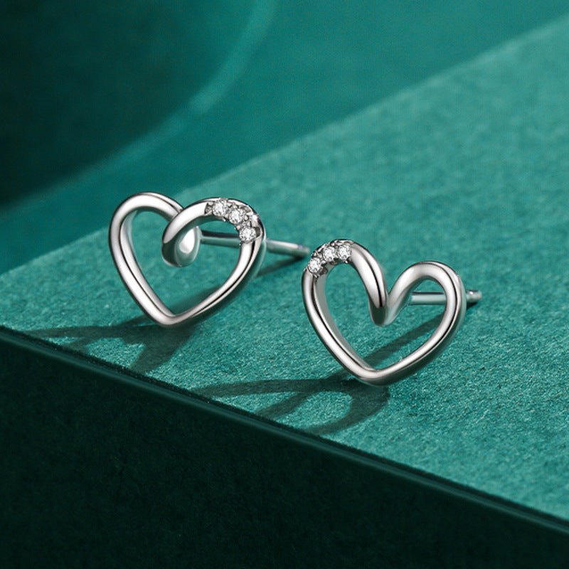 Hypoallergenic S925 Exquisite Hollow Love Earrings-Jewearrings