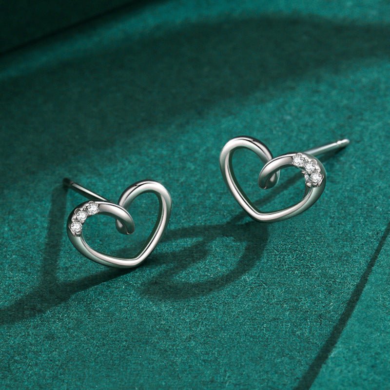 Hypoallergenic S925 Exquisite Hollow Love Earrings-Jewearrings