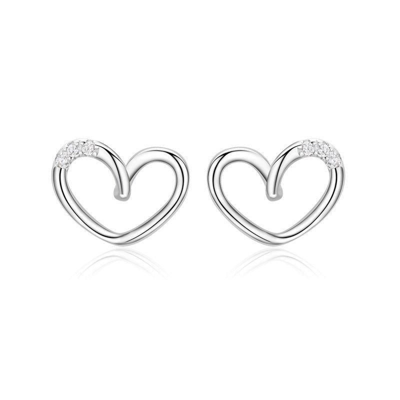 Hypoallergenic S925 Exquisite Hollow Love Earrings-Jewearrings