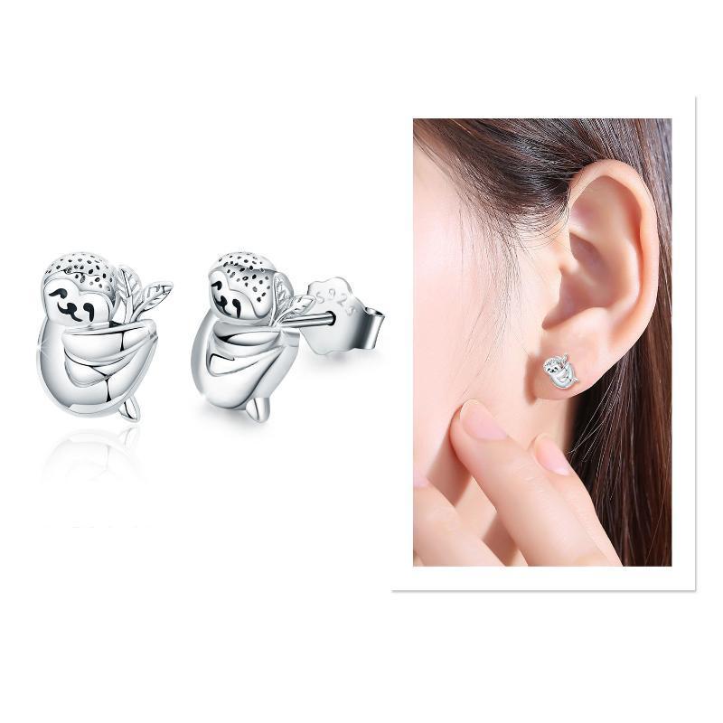 Hypoallergenic Sloth Earrings-Jewearrings