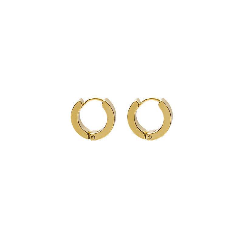 Hypoallergenic Stainless Steel Round Ear Buckle-Jewearrings