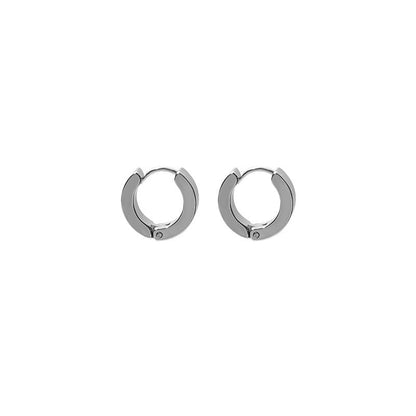 Hypoallergenic Stainless Steel Round Ear Buckle-Jewearrings