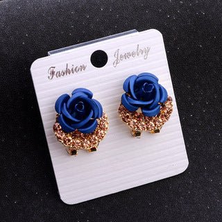 Hypoallergenic Temperament Fashion Rose Earrings-Jewearrings