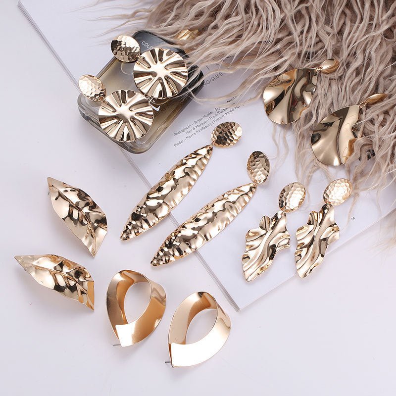 Irregular Statement Vintage Big Earrings-Jewearrings