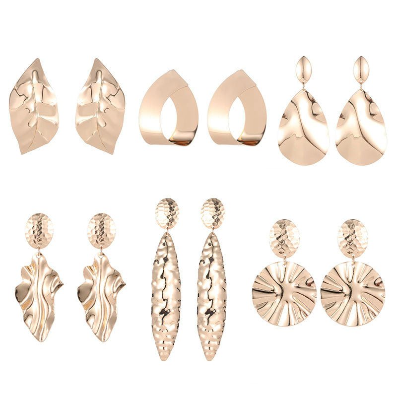 Irregular Statement Vintage Big Earrings-Jewearrings