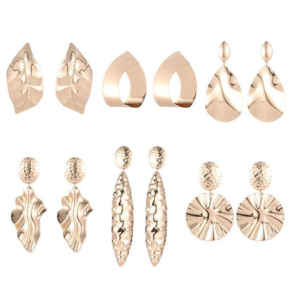 Irregular Statement Vintage Big Earrings-Jewearrings