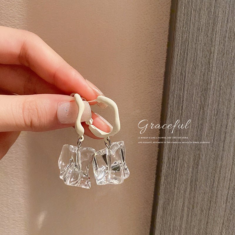 Irregular Transparent Acrylic Earrings I-Jewearrings