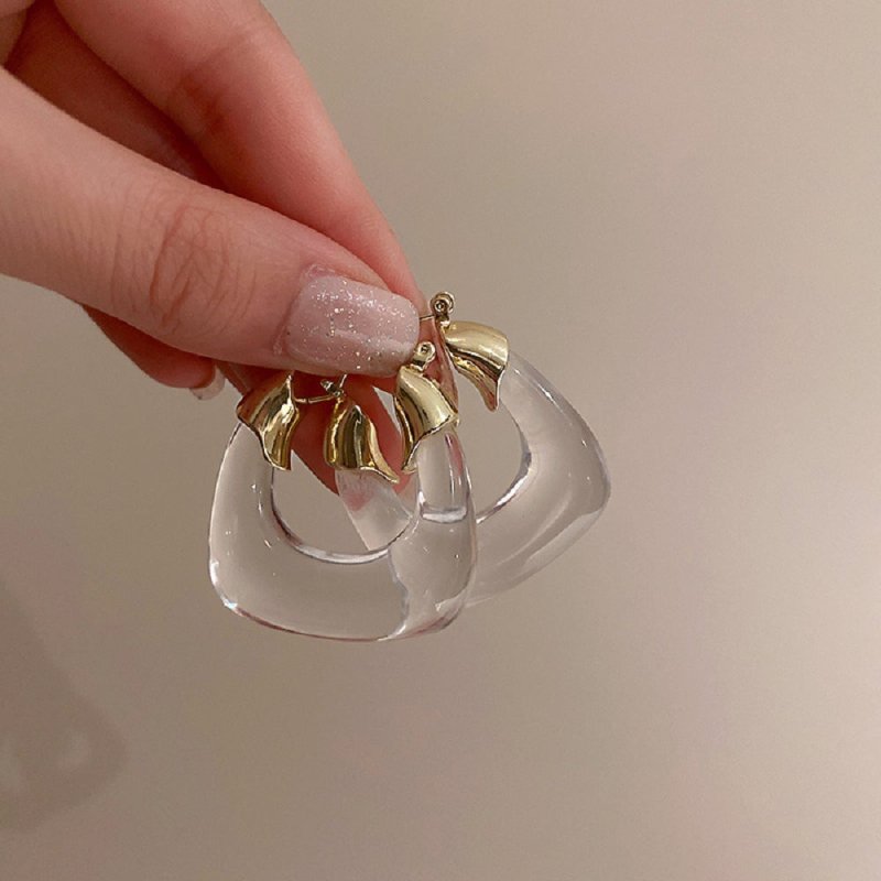 Irregular Transparent Acrylic Earrings I-Jewearrings