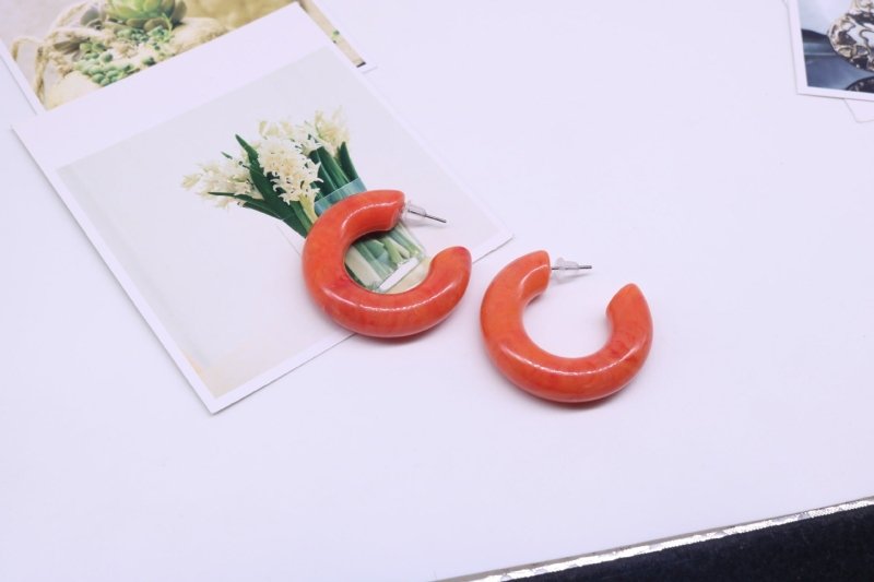 Korean Acrylic Pop Earrings Stud Earrings Exaggerated Fashion Girls-Jewearrings