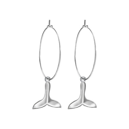 Korean Dolphin Earrings Alloy Material-Jewearrings