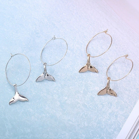 Korean Dolphin Earrings Alloy Material-Jewearrings