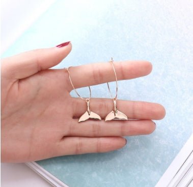 Korean Dolphin Earrings Alloy Material-Jewearrings