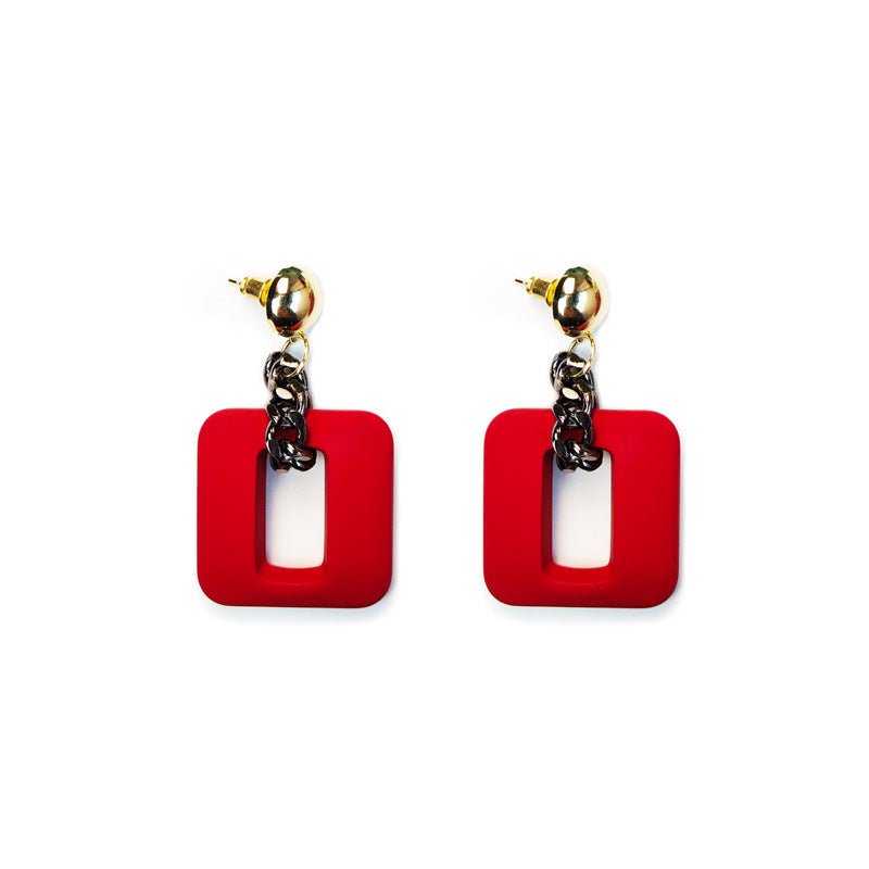 Korean Resin Earrings Acrylic Exaggerated Trendy-Jewearrings