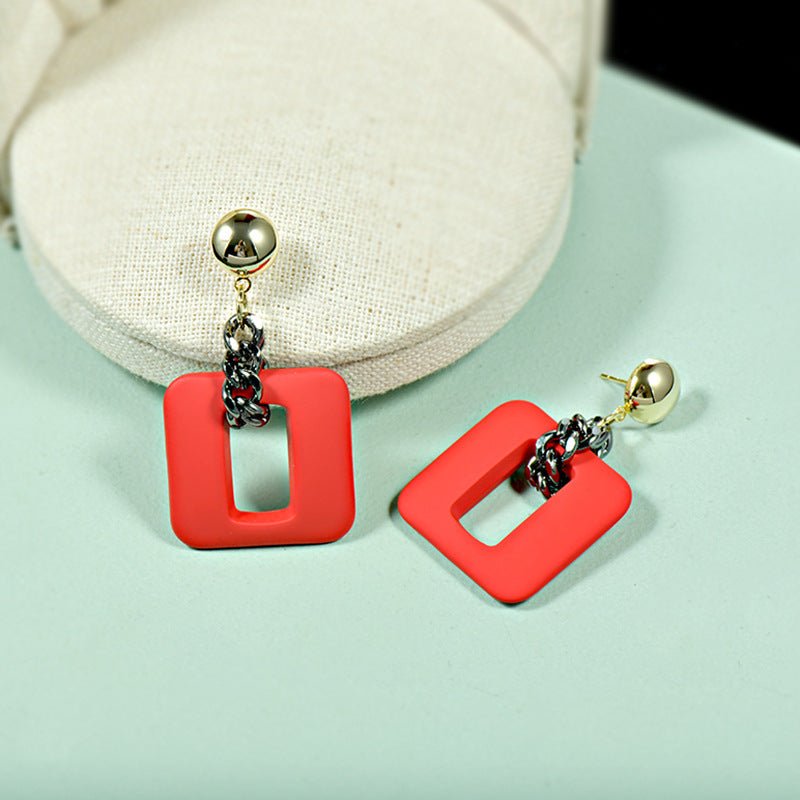 Korean Resin Earrings Acrylic Exaggerated Trendy-Jewearrings