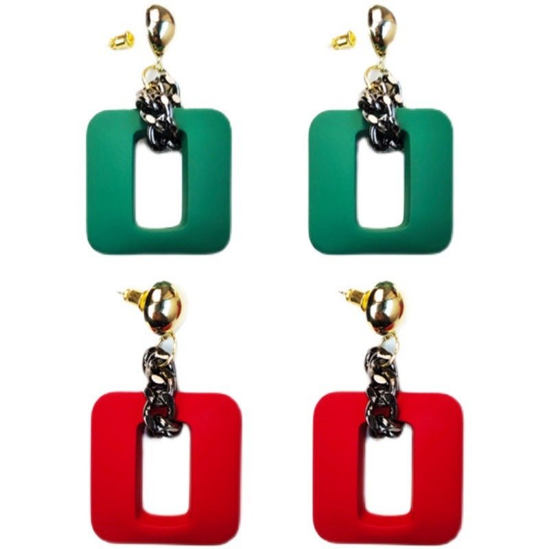 Korean Resin Earrings Acrylic Exaggerated Trendy-Jewearrings